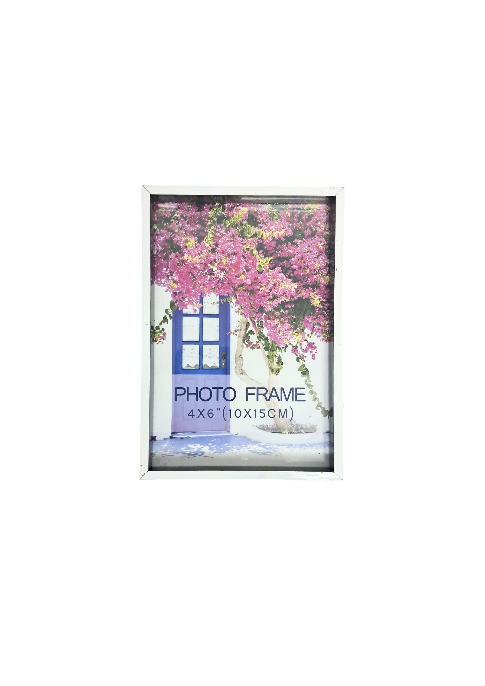 PHOTO FRAME,4x6"WHT/BLK-PS