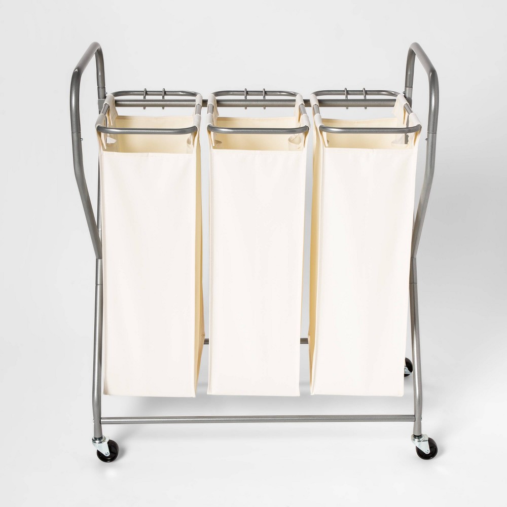 LAUNDRY CART, TRIPLE SORTER