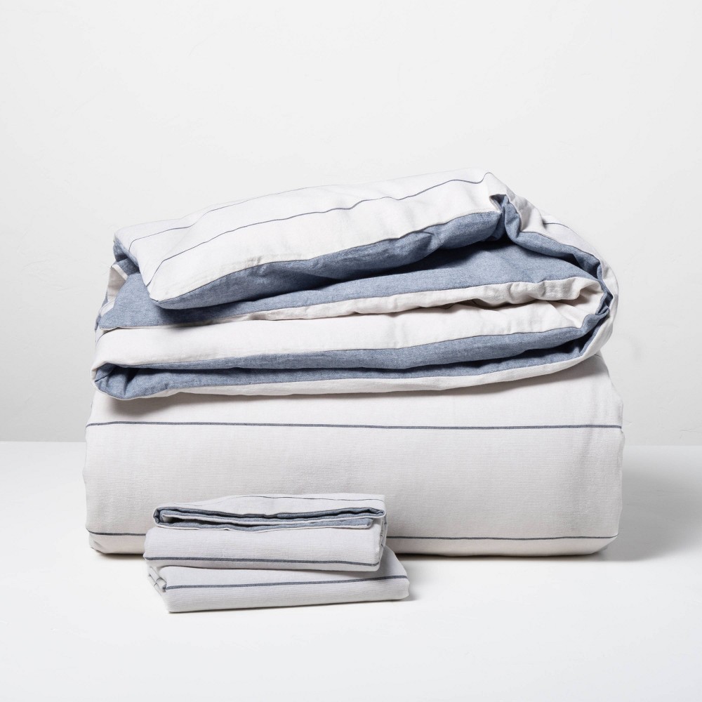 Chambray Stripe Duvet Set