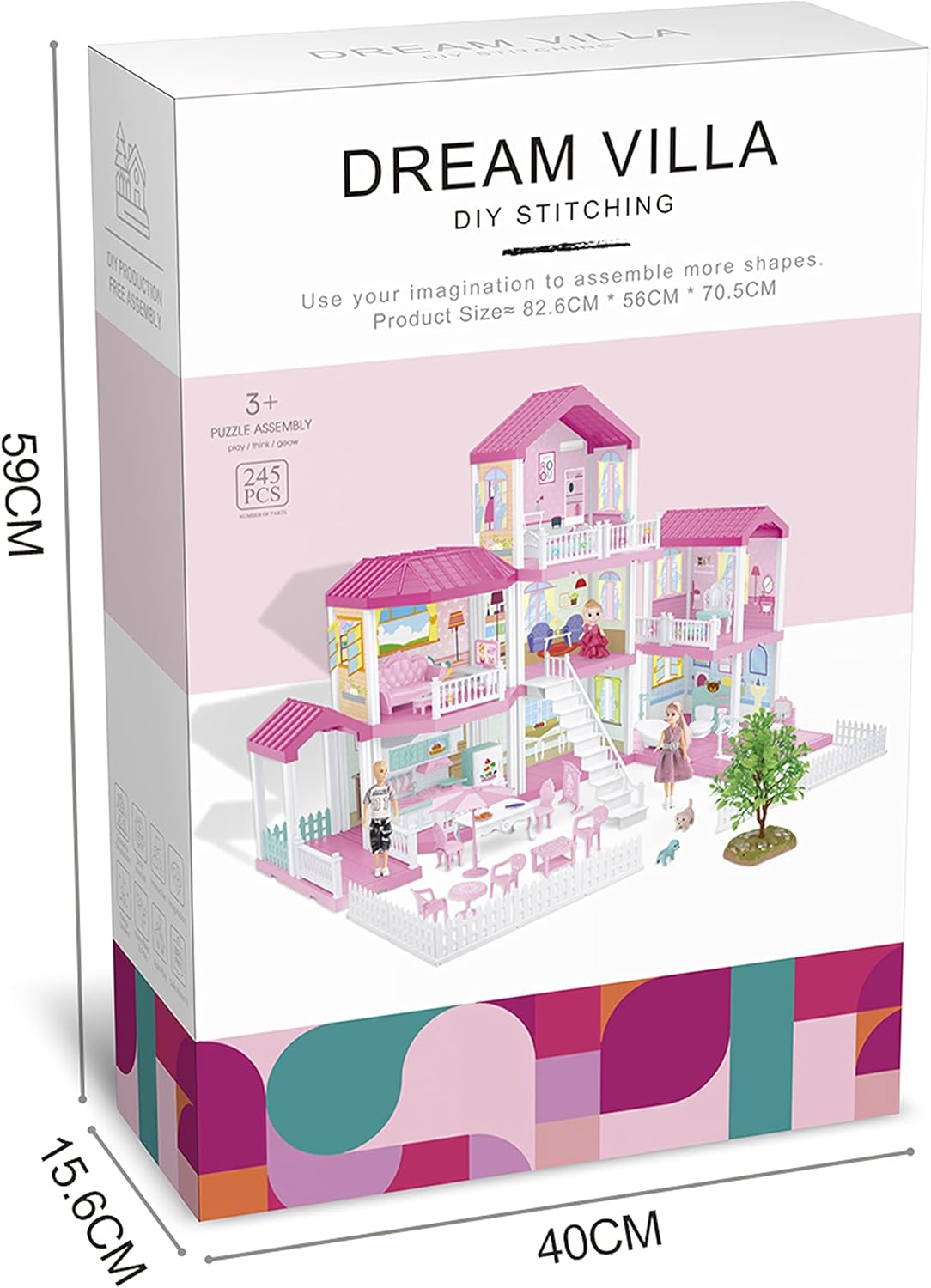 Dream Villa DIY Stitching House Set 245PCS