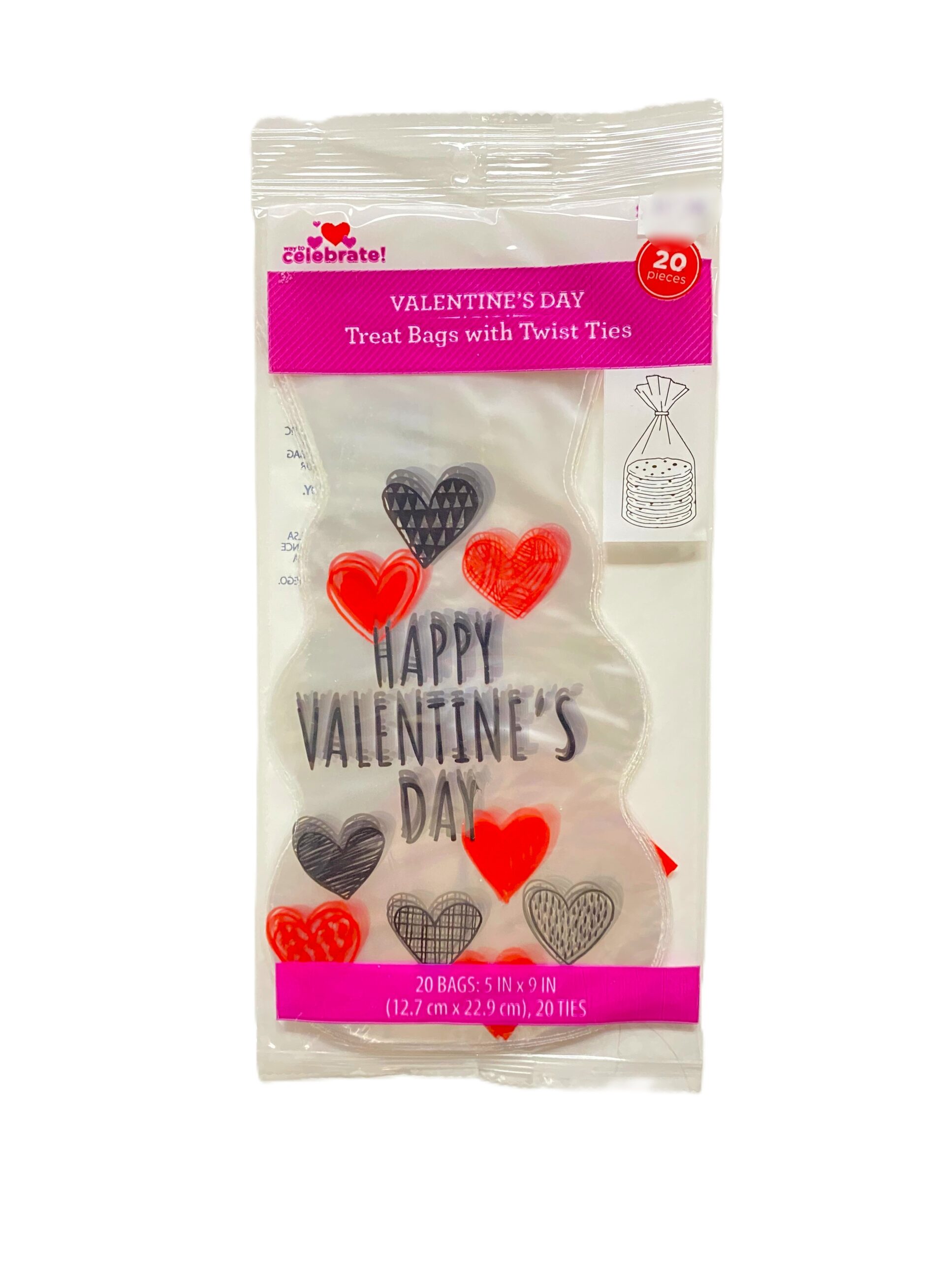 Valentines Treat Bags 20ct