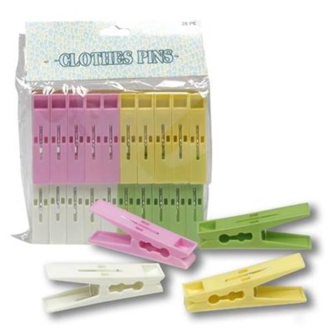 CLOTHES PINS,20pc PLSTC ASTD/P