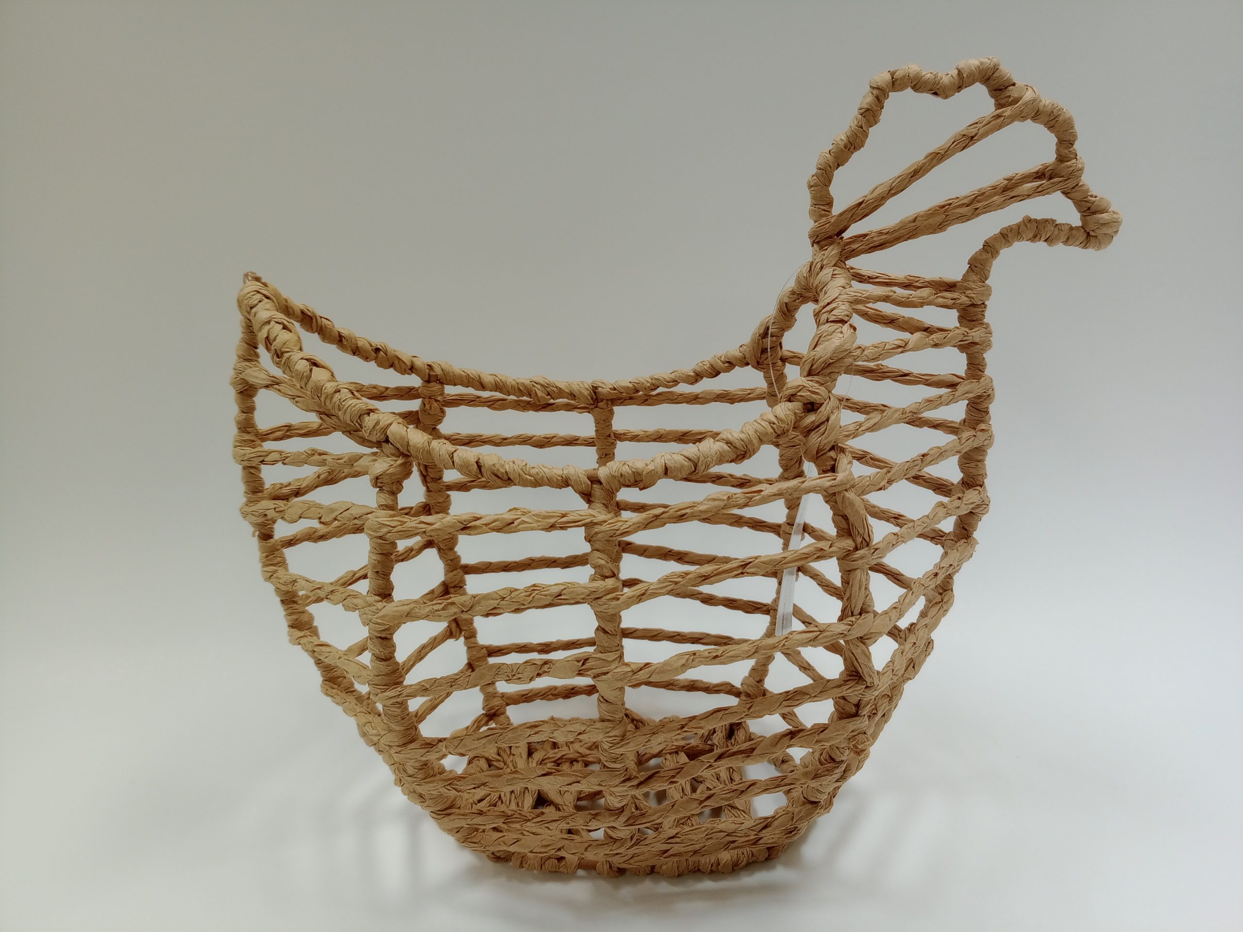 Easter Spring Hen Shaped Basket (9" H, 8"W)