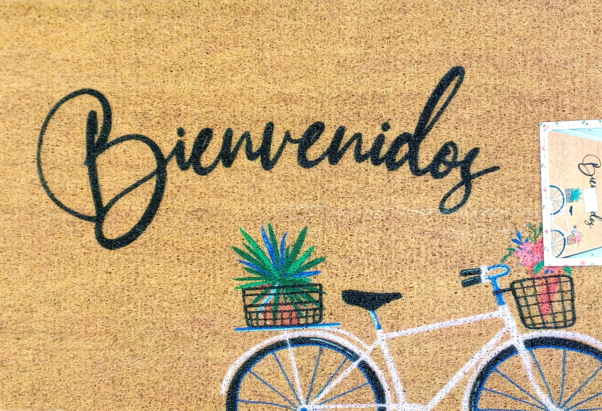 Welcome / Bienvenidos Spring Door Mat 17.7"x29.5"x0.4"(Assorted) - Image 2