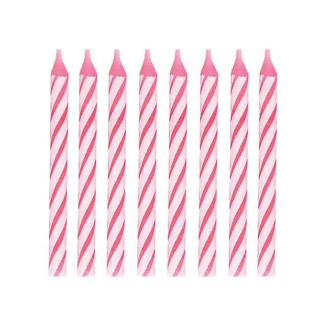 Number Birthday Candles pink