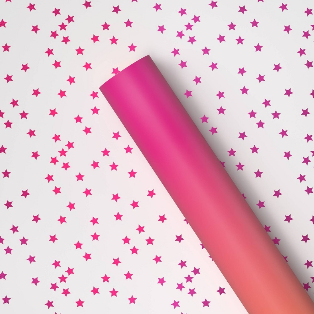 25 SQ FT Wrapping Paper Pink