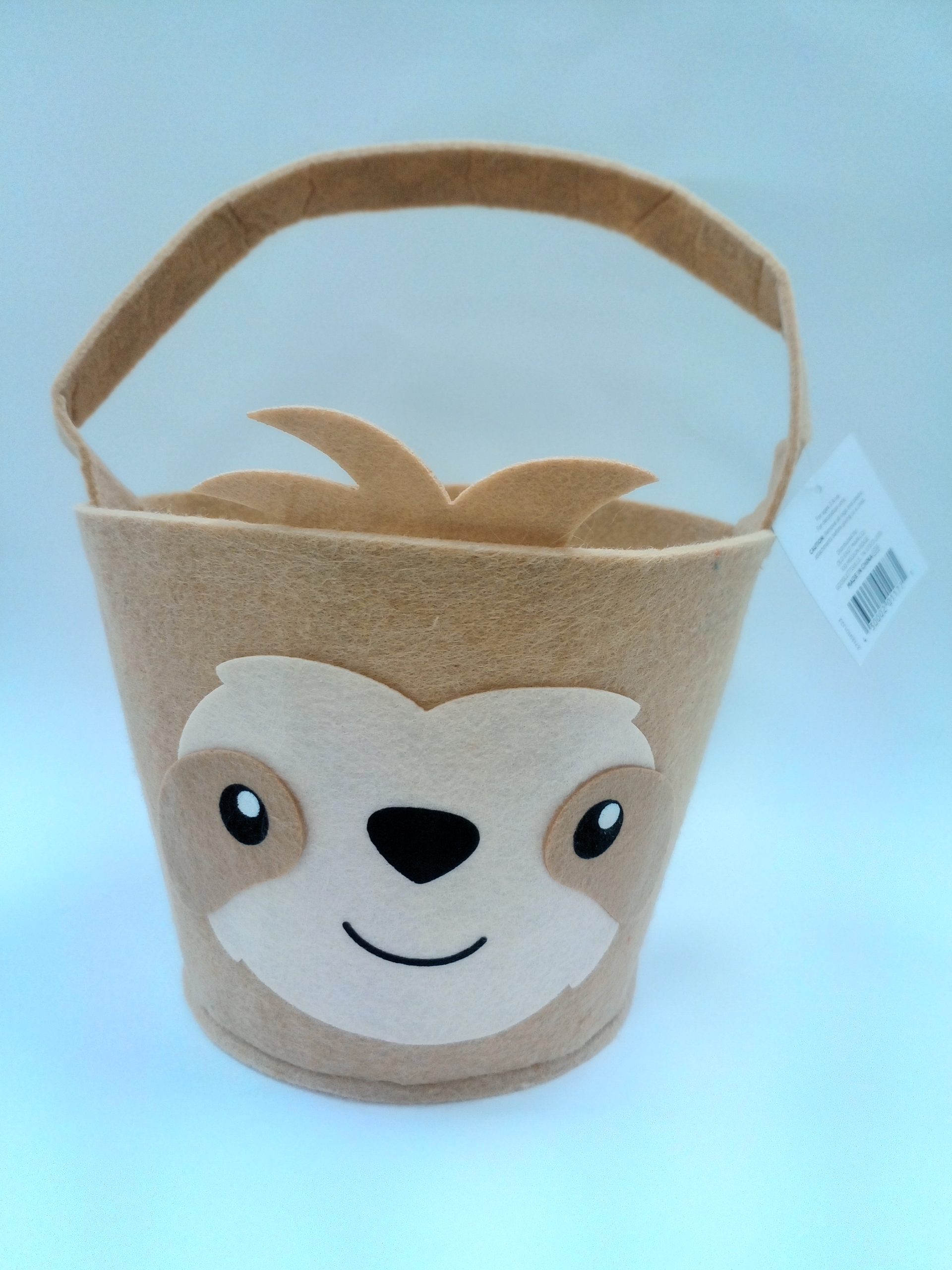 Easter Felt Basket- Sloth