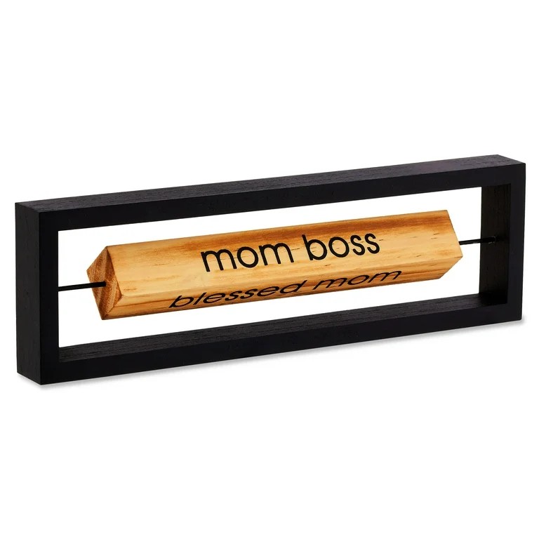 Mothers Day Rotating Wood Block Message Sign-Way to Celebrate