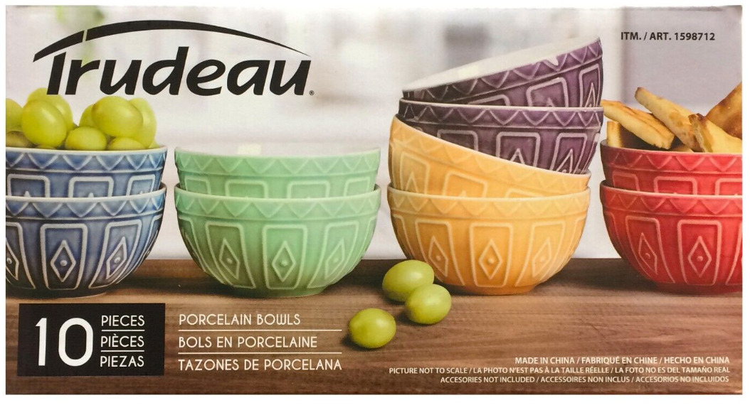 TRUDEAU 10PK BOWLS