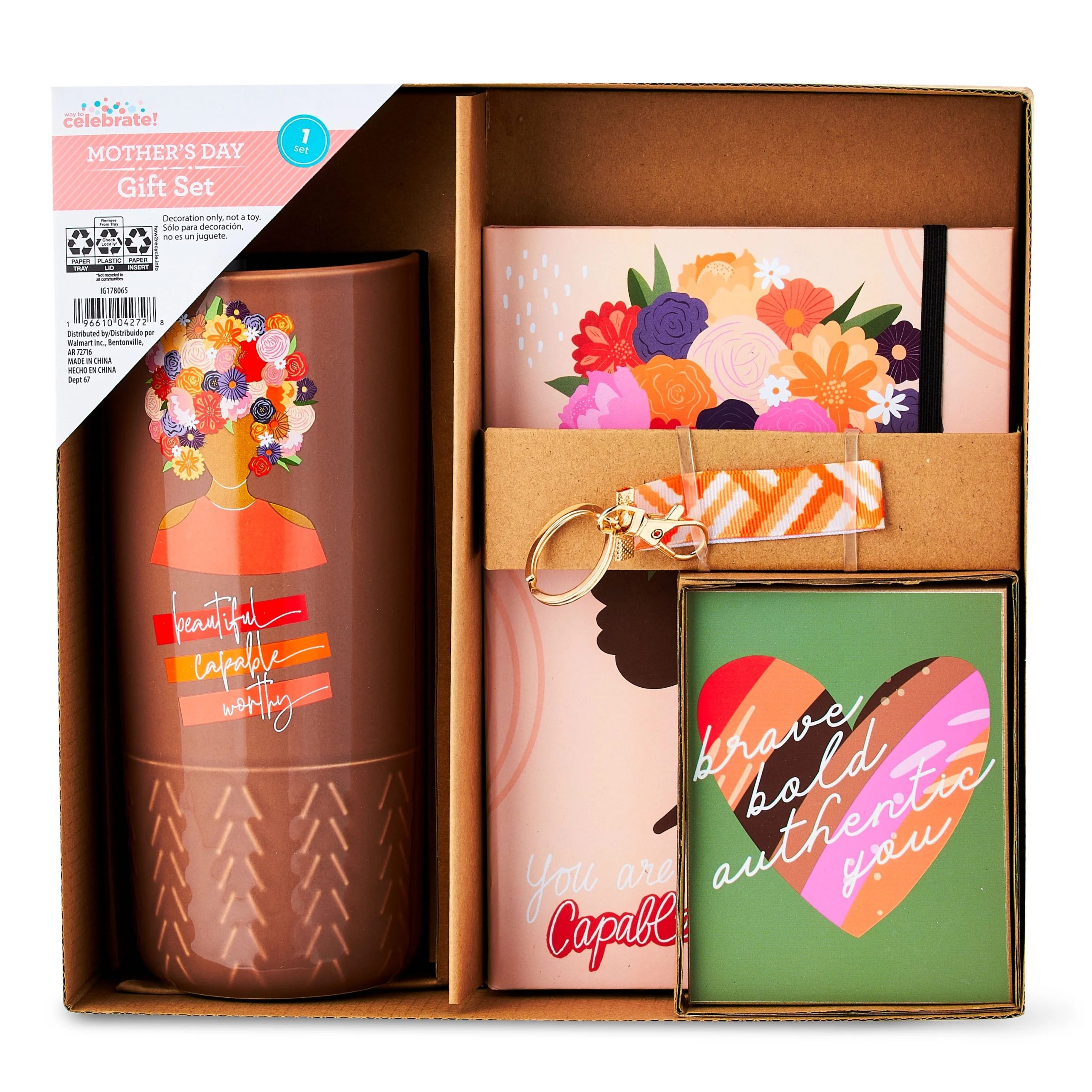 Mother's Day Brave And Bold Gift Basket Set, Way To Celebrate