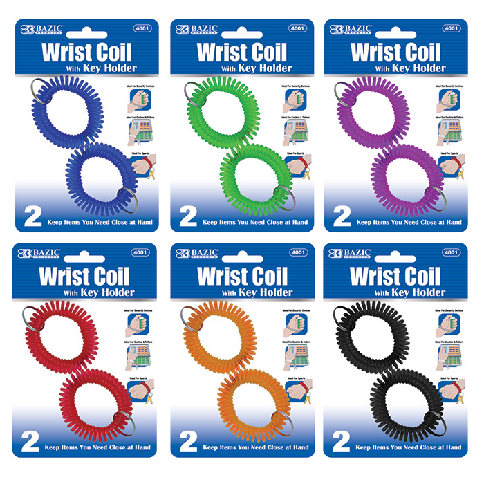 Wrist Coil w/ Key Holder 2pk