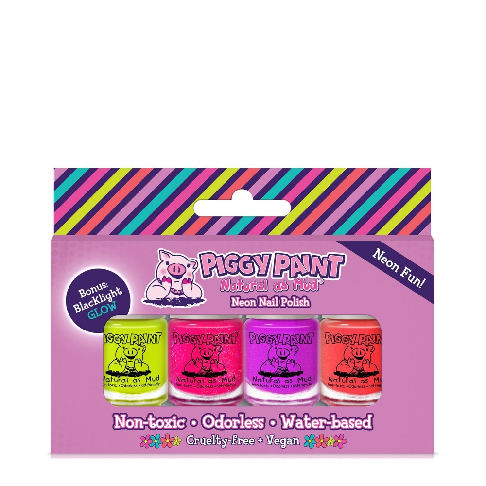 Piggy Paint 4pk Neon Polish