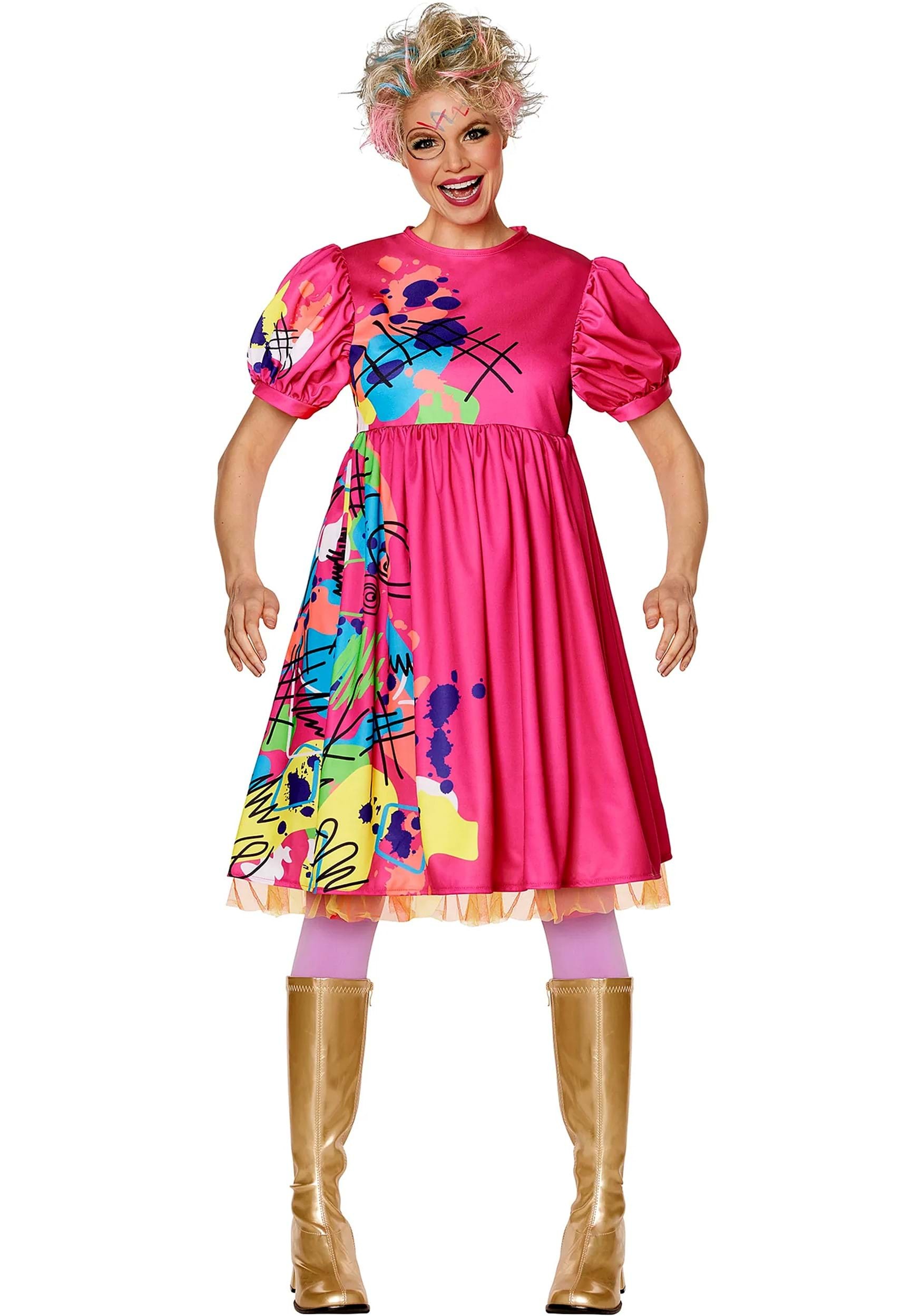 Barbie Adult Weird Barbie Fancy Dress Costume , Medium(8-10)