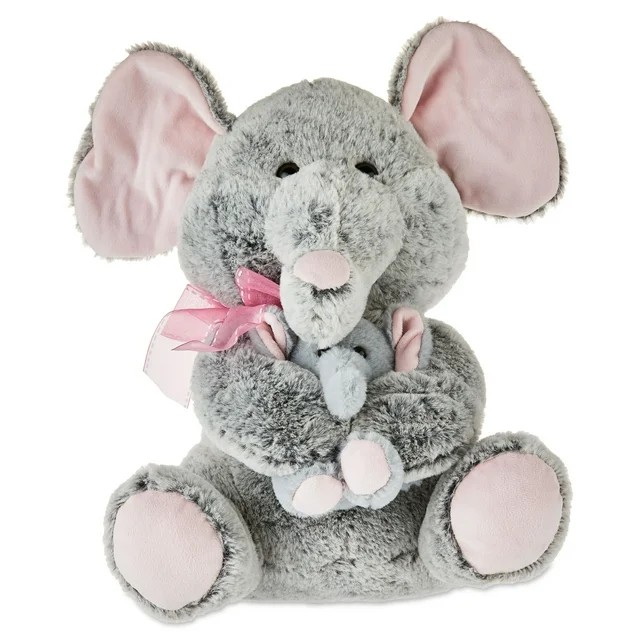 Mother's Day Mama Elephant & Baby Elephant Plush, 13.5"-Way To Celebrate