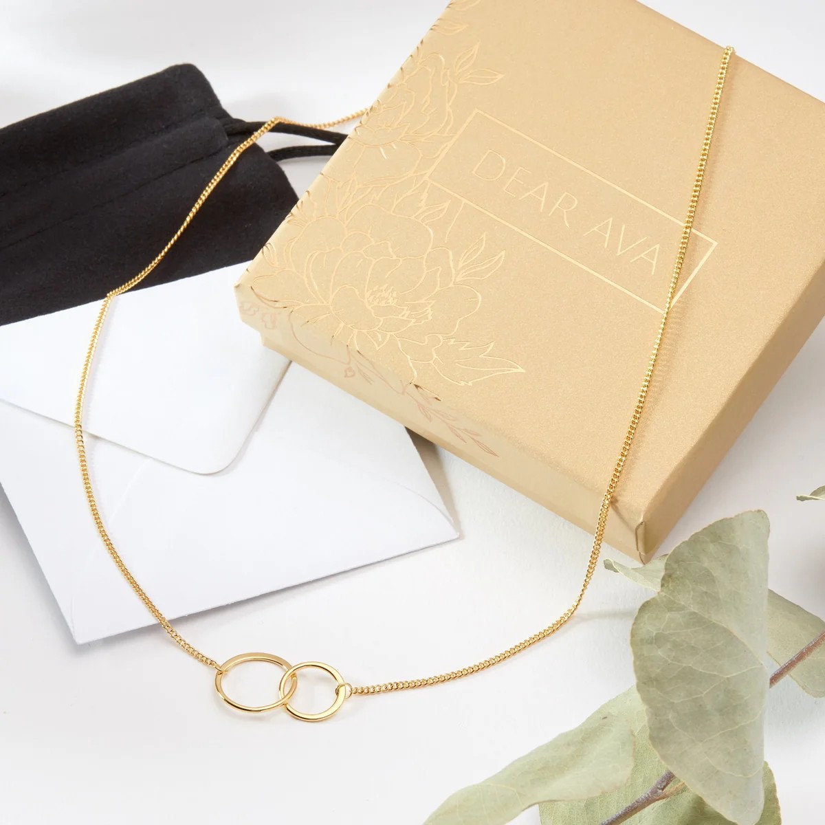 Dear Ava Niece Necklace-Gold