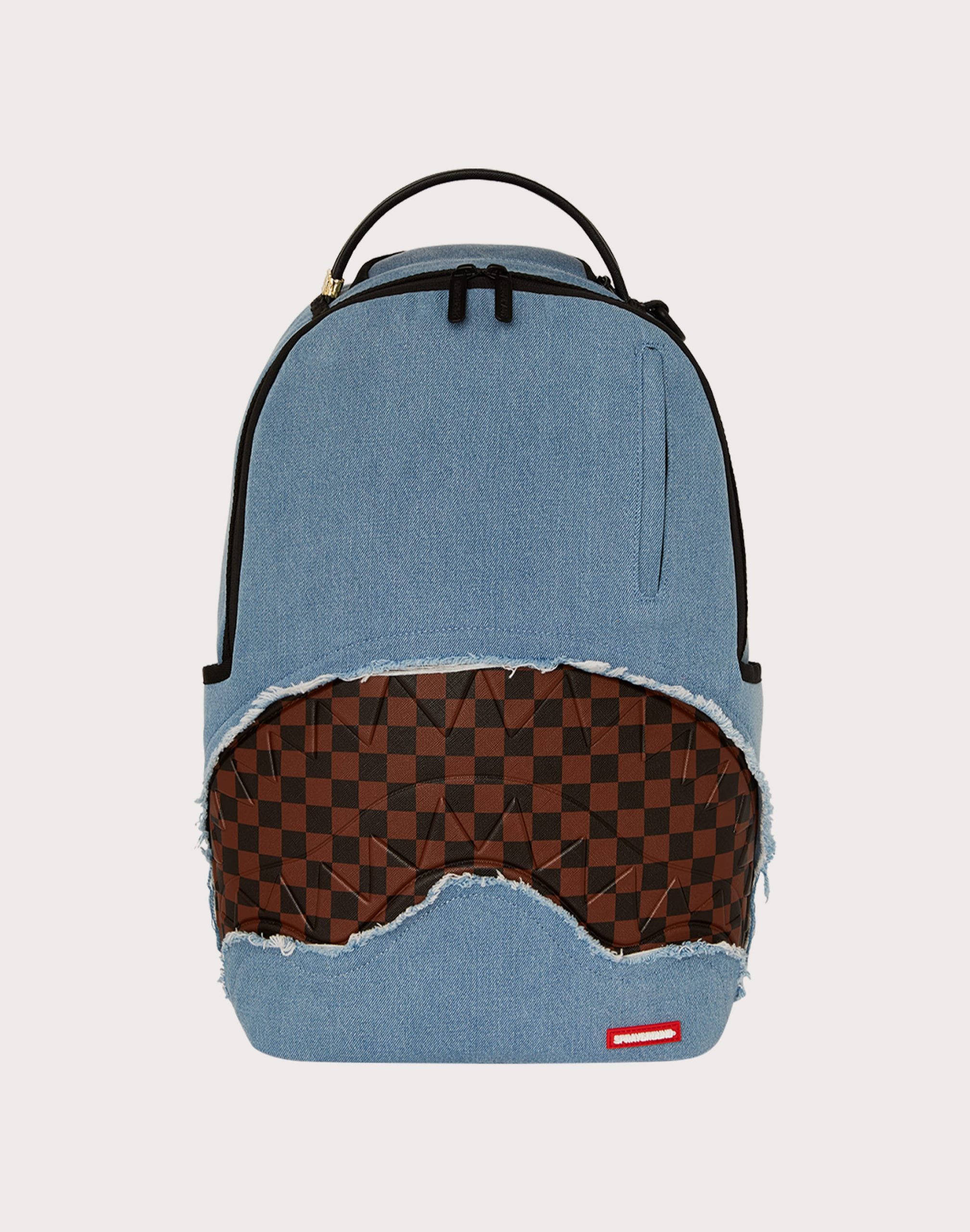 Sprayground Denim Shark Bite Backpack