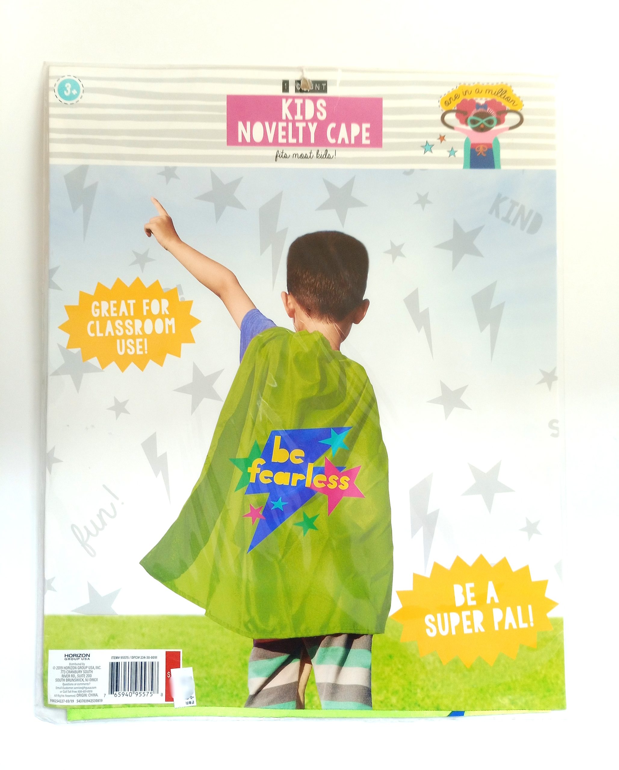 Kids Novelty Cape "Be Fearless"
