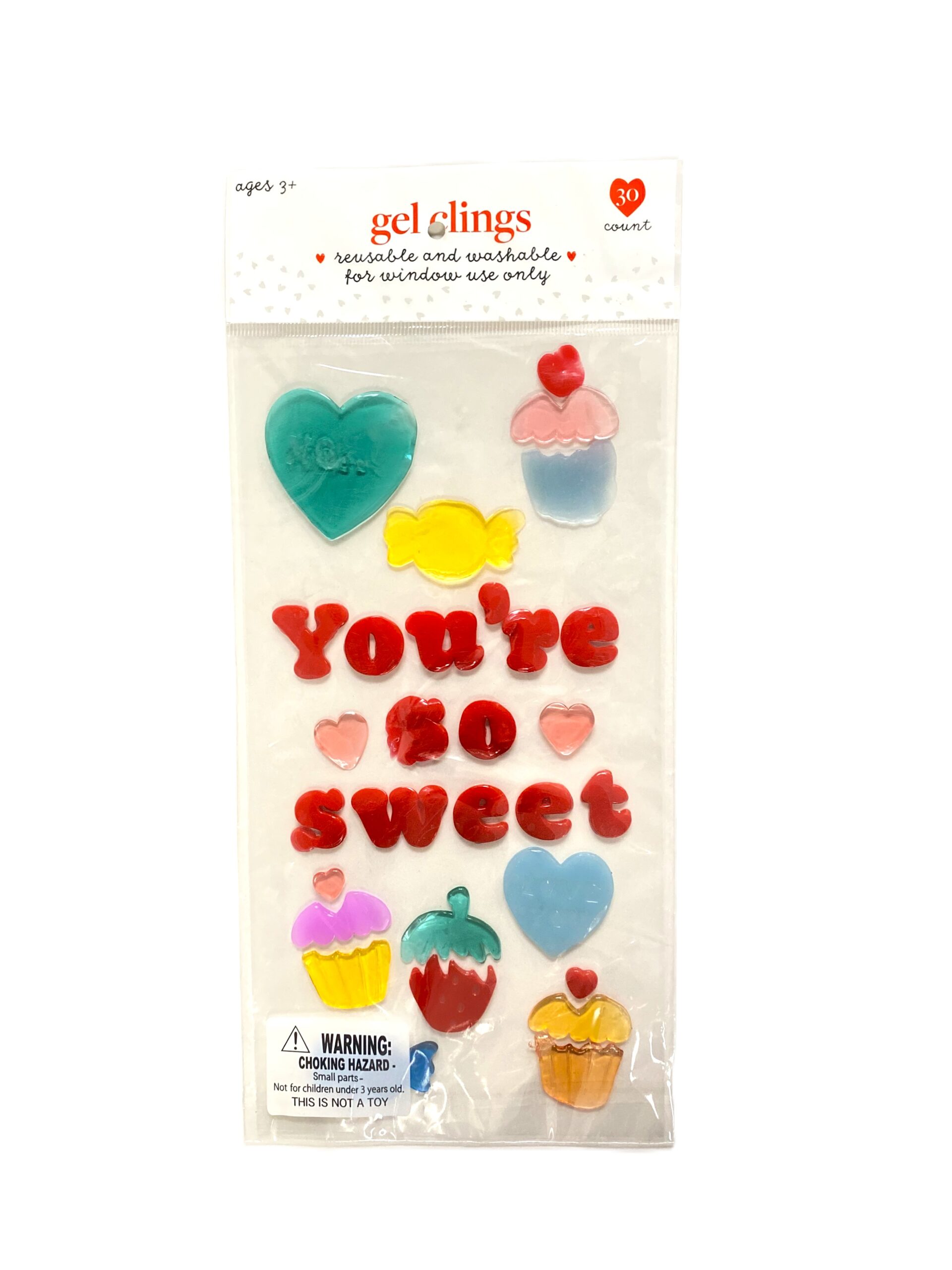 Valentine’s Gel Window Clings – So Sweet