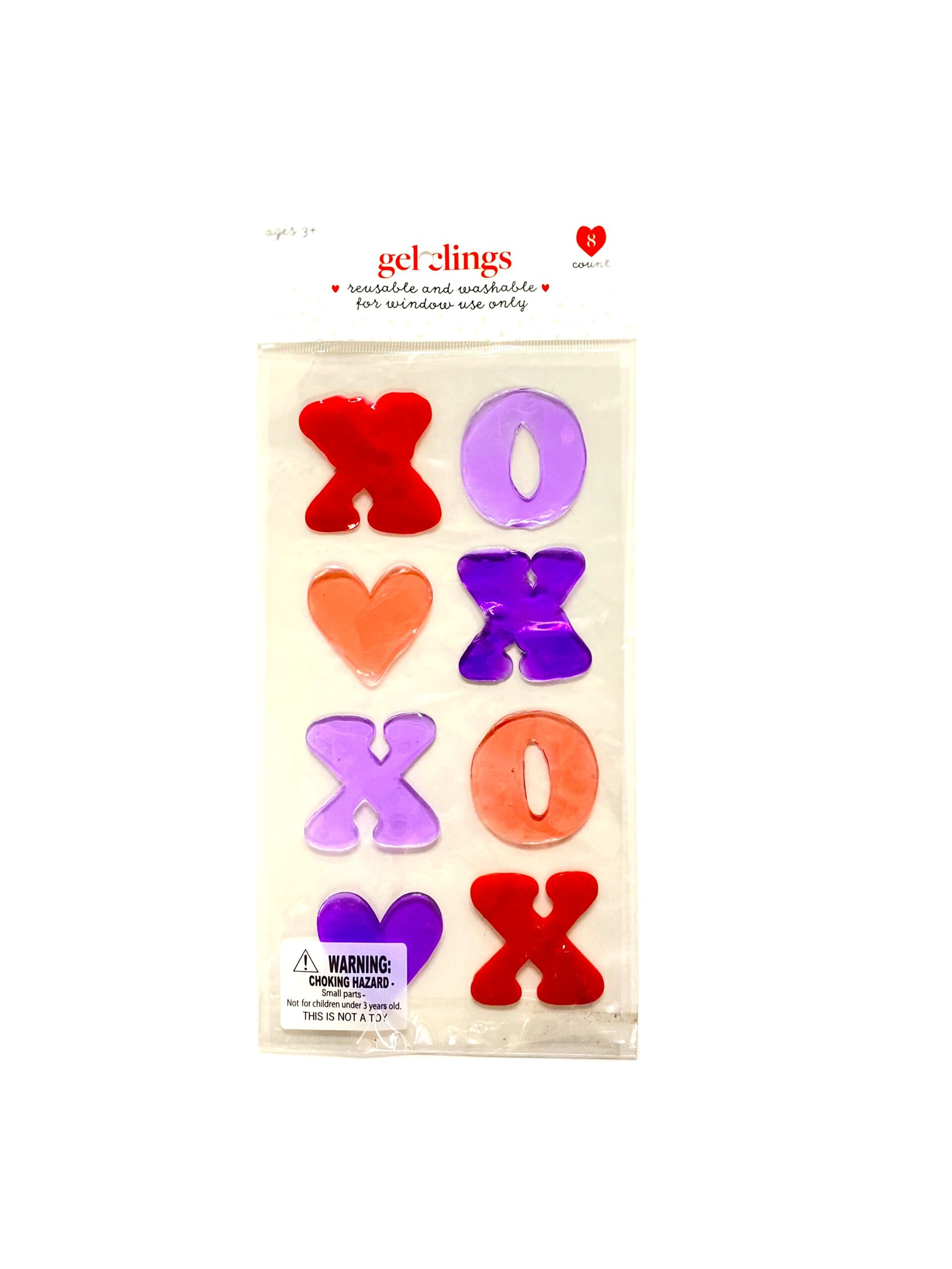 Valentine's Gel Window Clings- XOXO