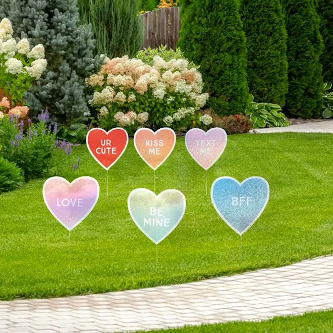 Way To Celebrate Valentine’s Day Stake Signs – 6 pcs