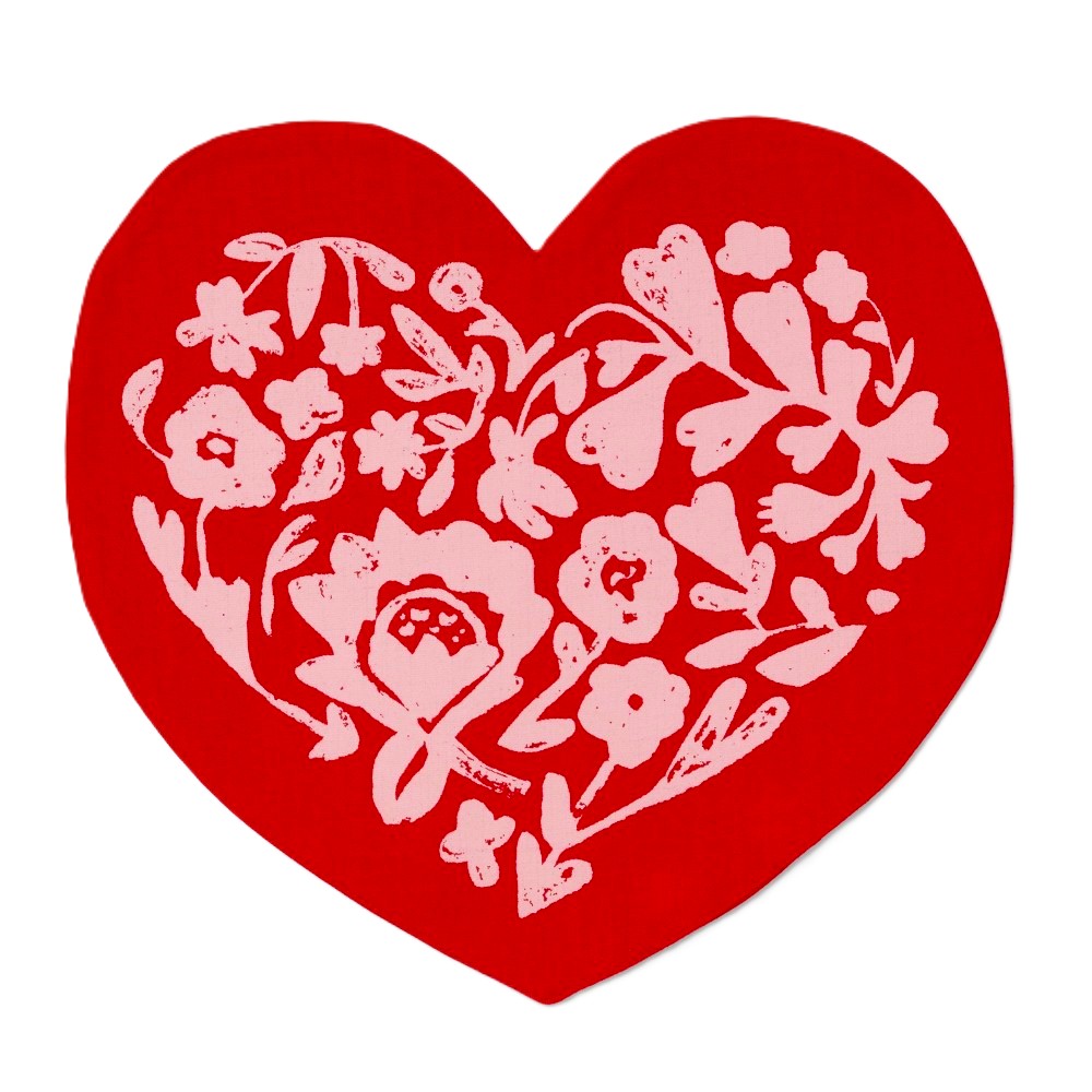 Cotton Floral Heart Shaped Placemat - Threshold™