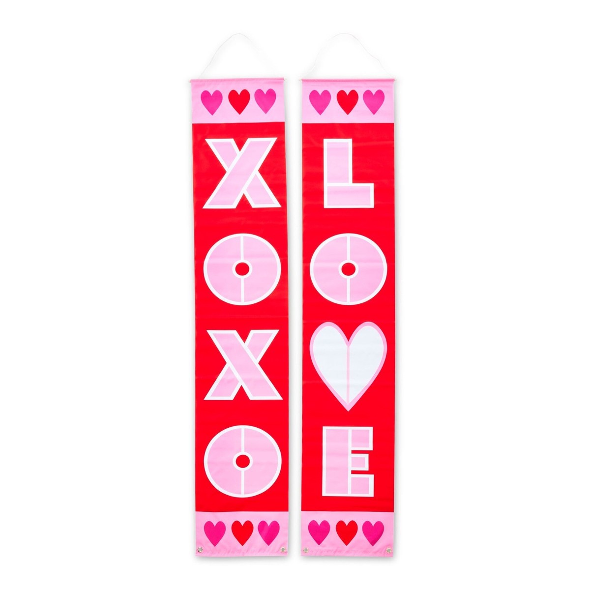Way To Celebrate Valentine's Day Love XOXO 72" Banner 2pcs