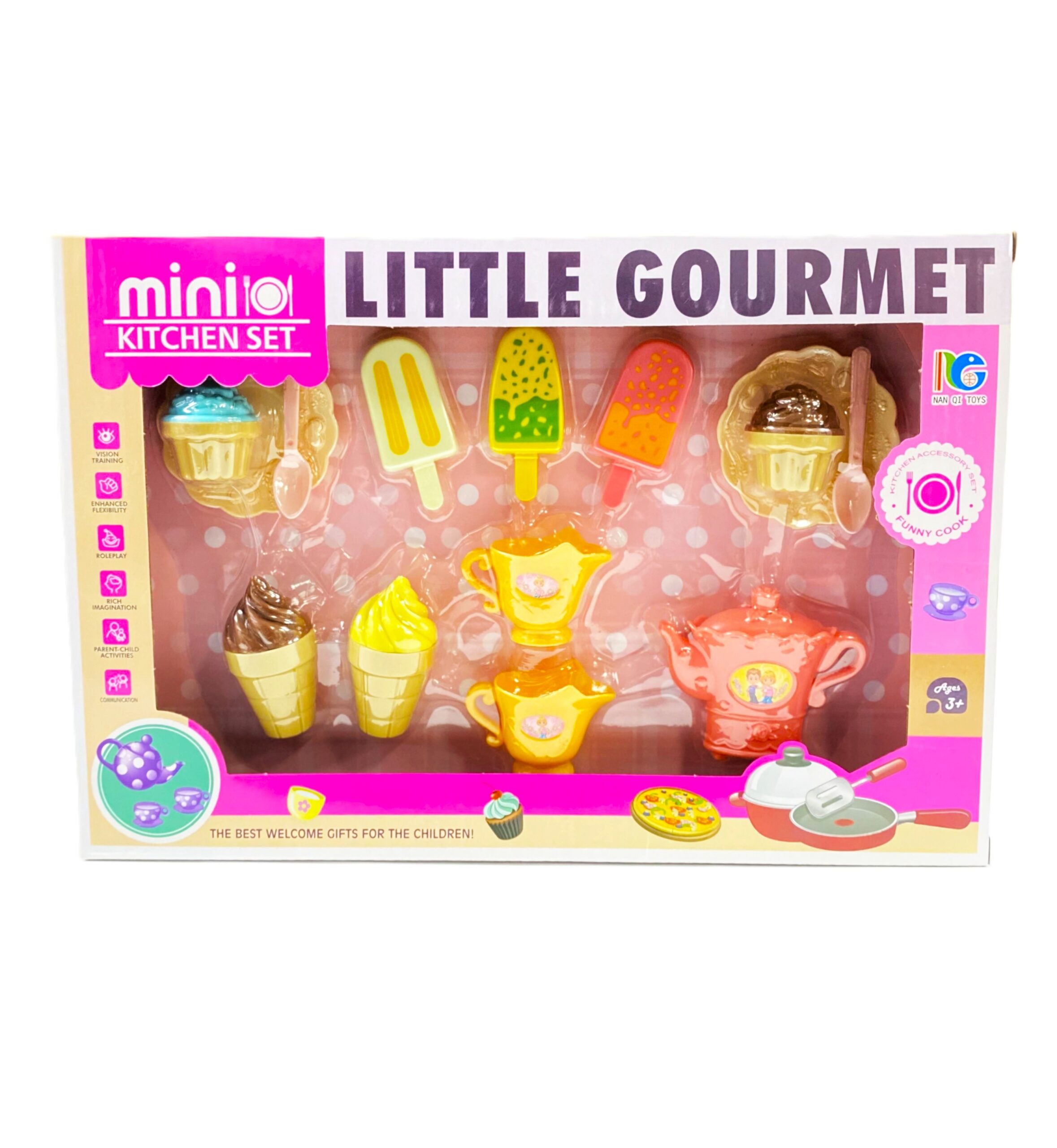 Mini Little Gourmet Kitchen Set – Play Food & Tea Set (Ages 3+)