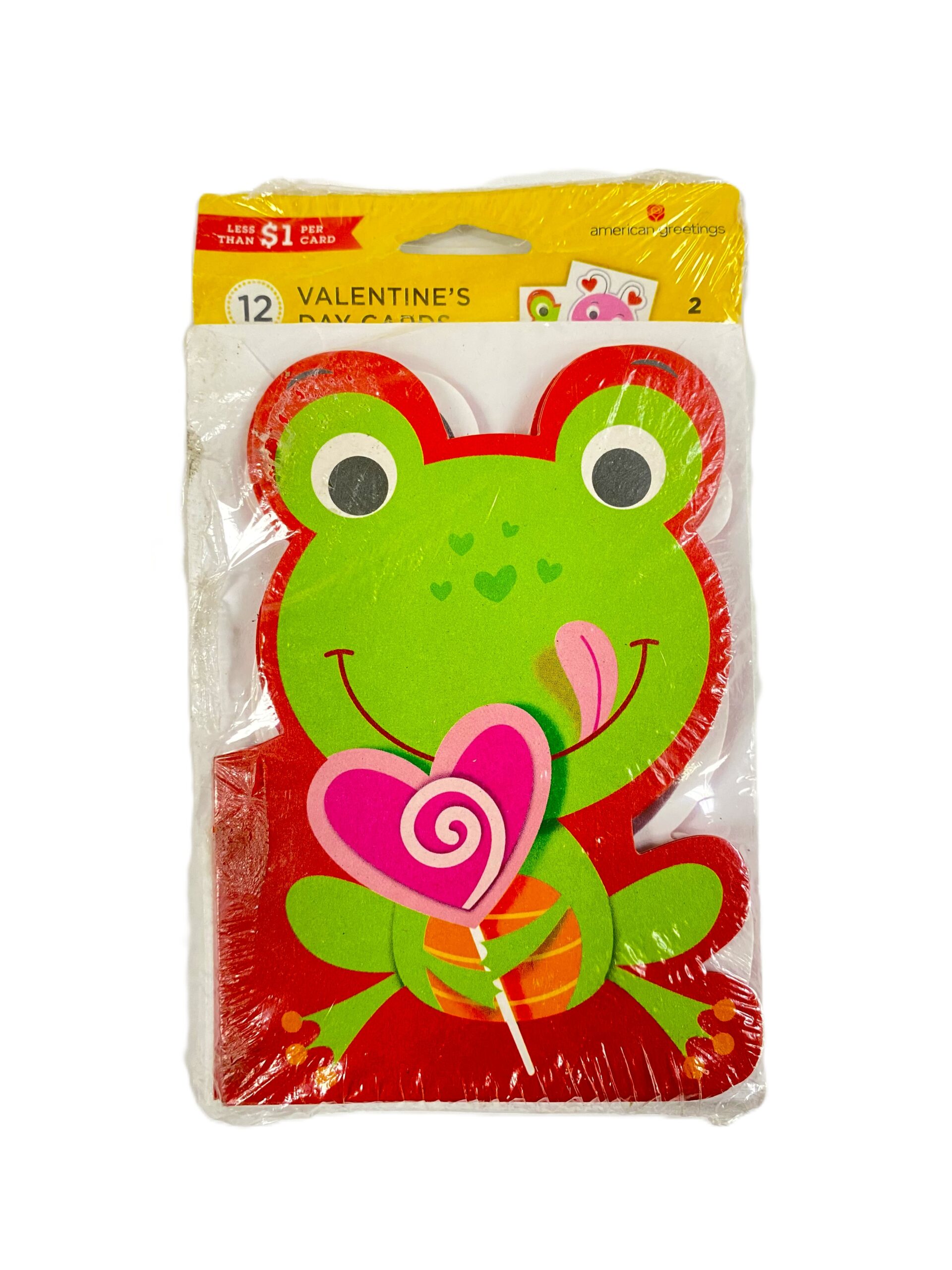 American Greetings Valentine's Day Cards 12ct- Frog