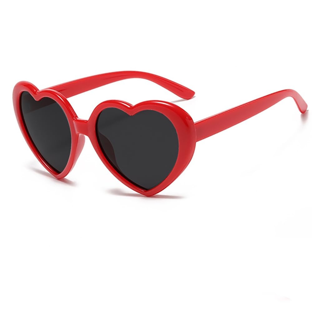 Valentine's Day Heart Glasses- Red