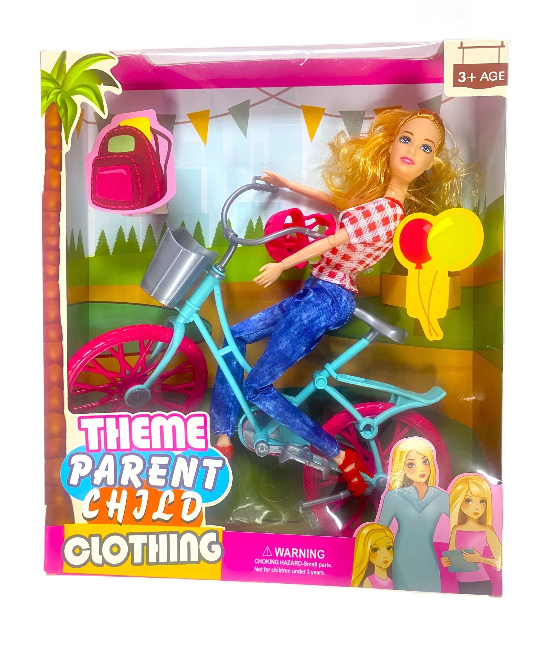 Theme Parent Child Clothing Barbie-on-Cycle