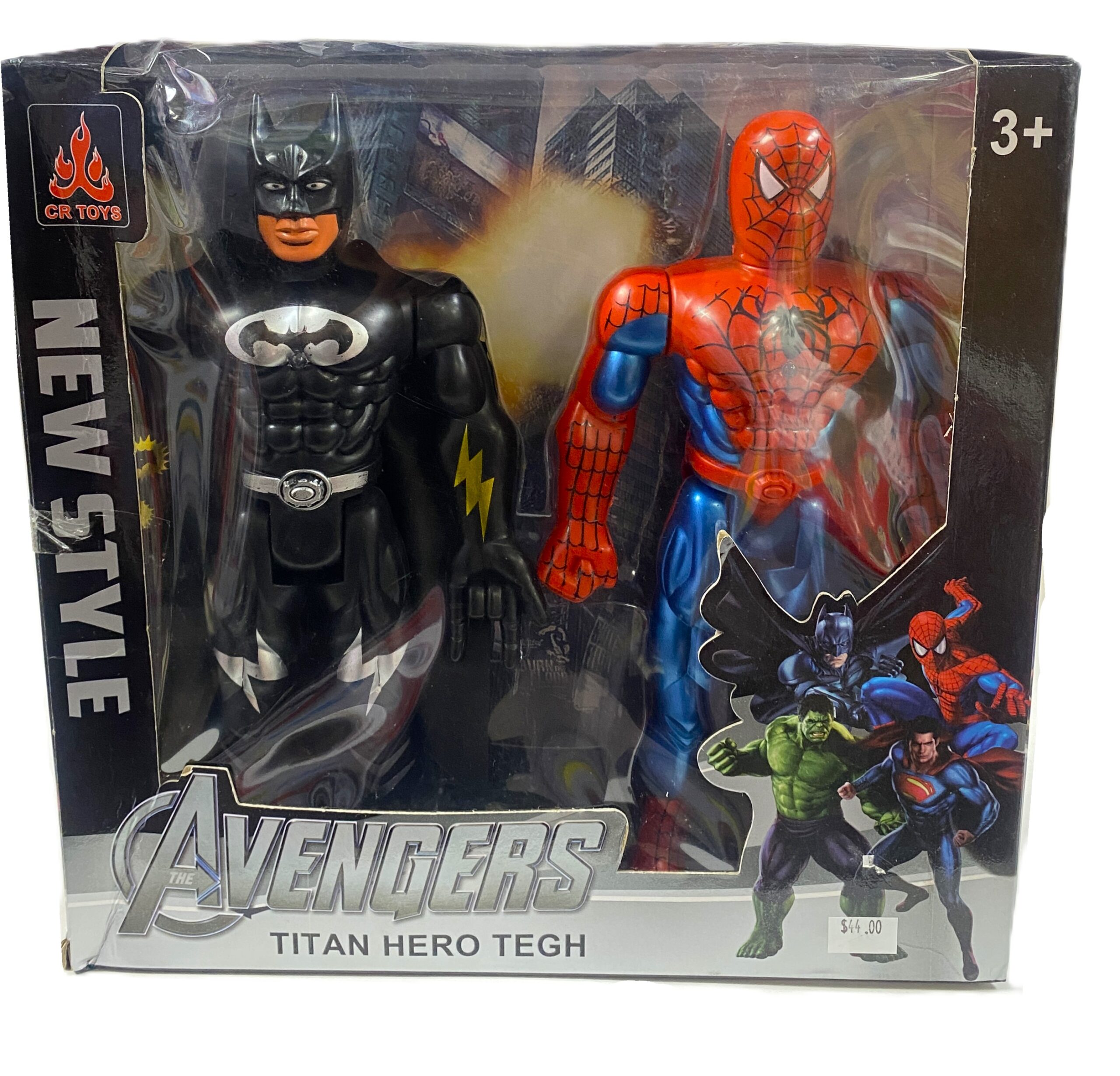 Avengers Spiderman & Batman Figurine Set
