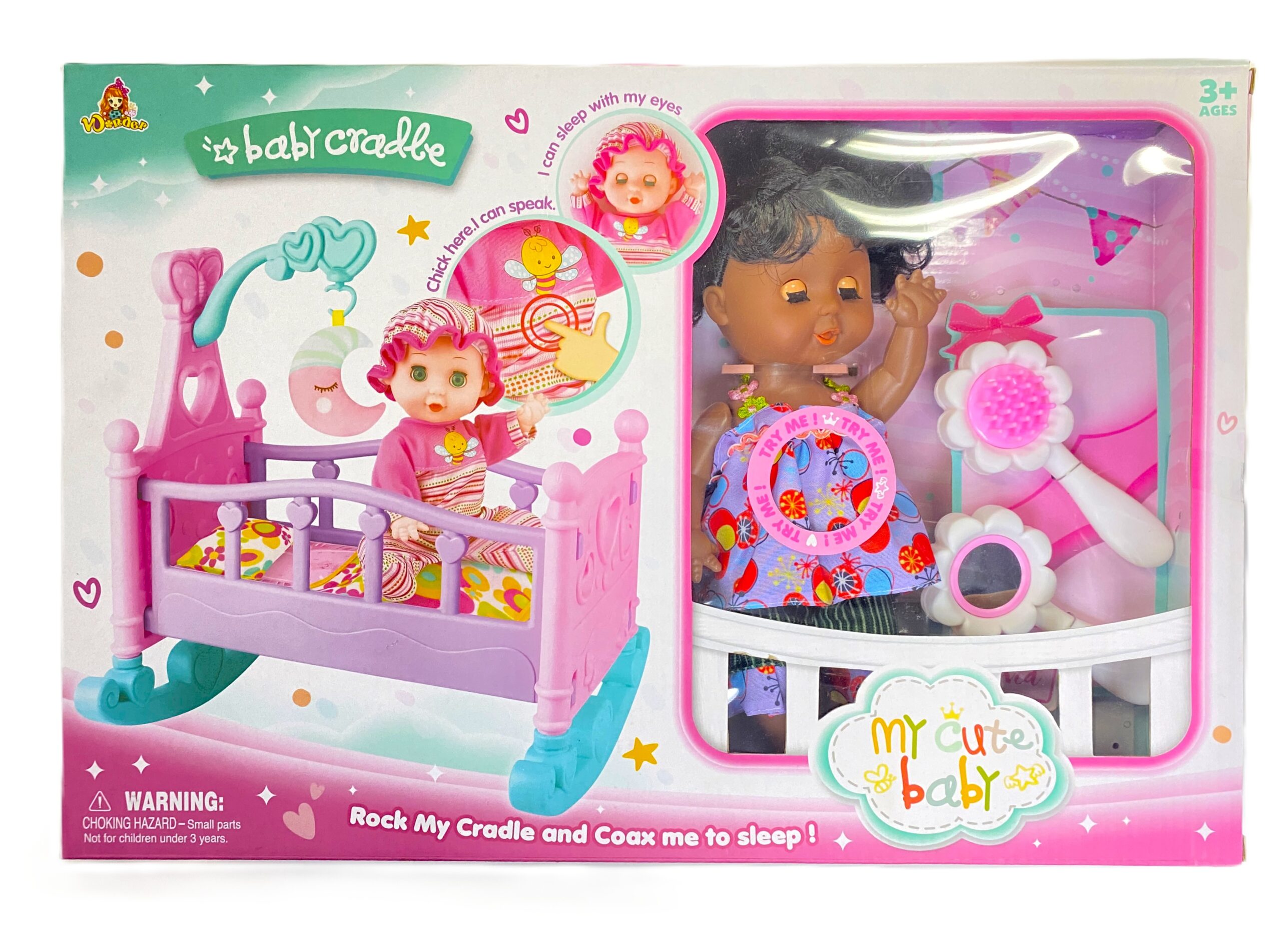 My Cute Baby Cradle Doll Play Set