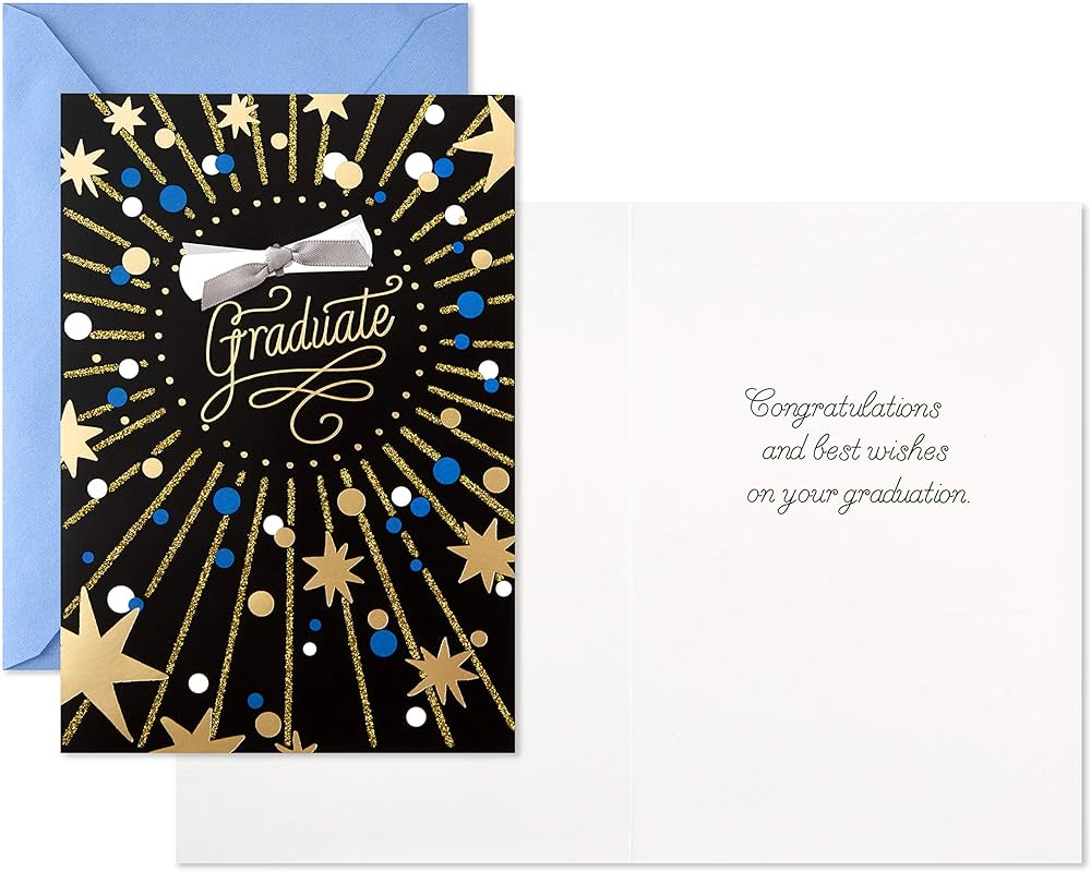 Hallmark Pack of 4 Graduation Cards with Envelopes - Best Wishes