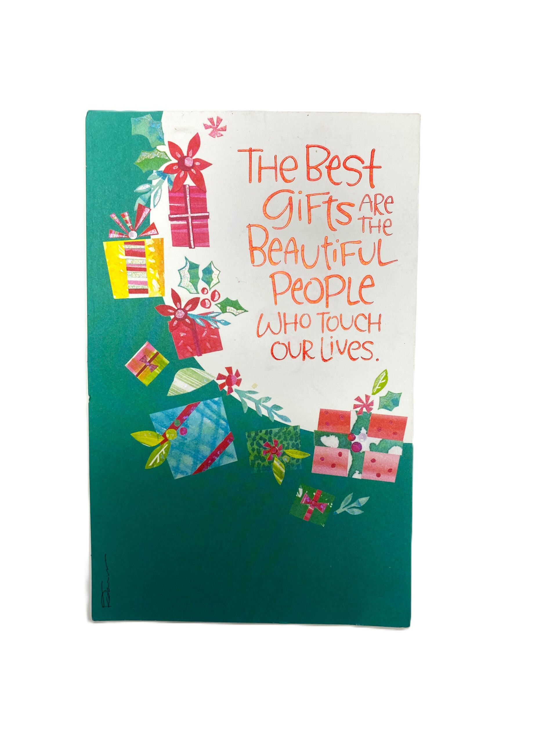 Christmas Greetings Card- Best Gift Are People
