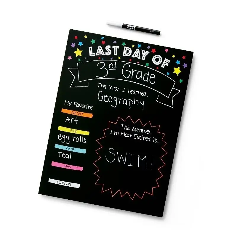 Mondo Llama Reversable ChalkBoard Sign Back to School - Image 2