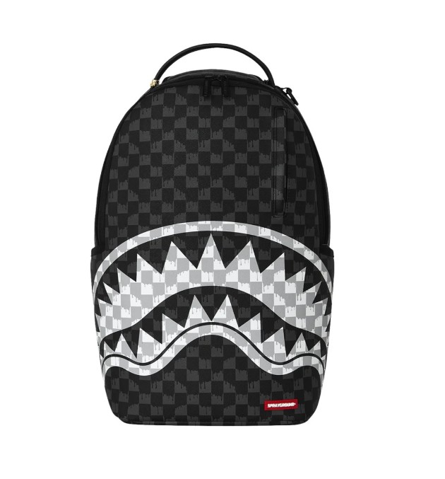 Sprayground Black & White Drip Check