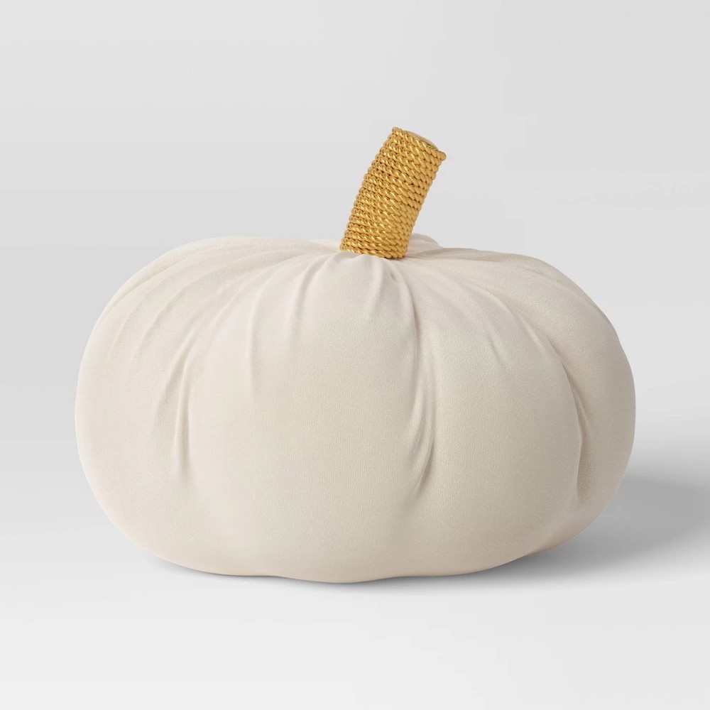 Threshold Velvet Plush Pumpkin 12"x19"- Cream