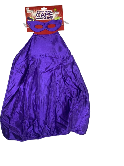 Kids Super Hero Cape w/EyeMask - Image 2